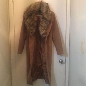 Forever 21 Fur collar peacoat
